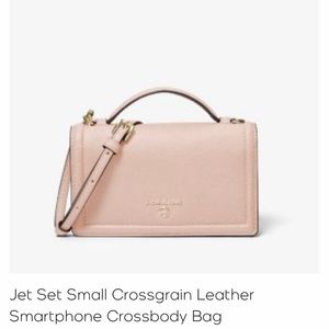Jet Set Small Crossgrain Leather Smartphone Crossbody Bag